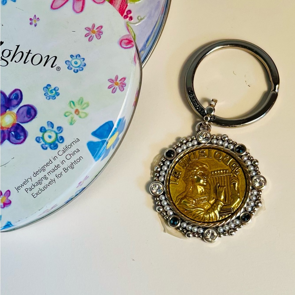 Brighton key holder. Inscribed. Embellished with small stones    Unisex